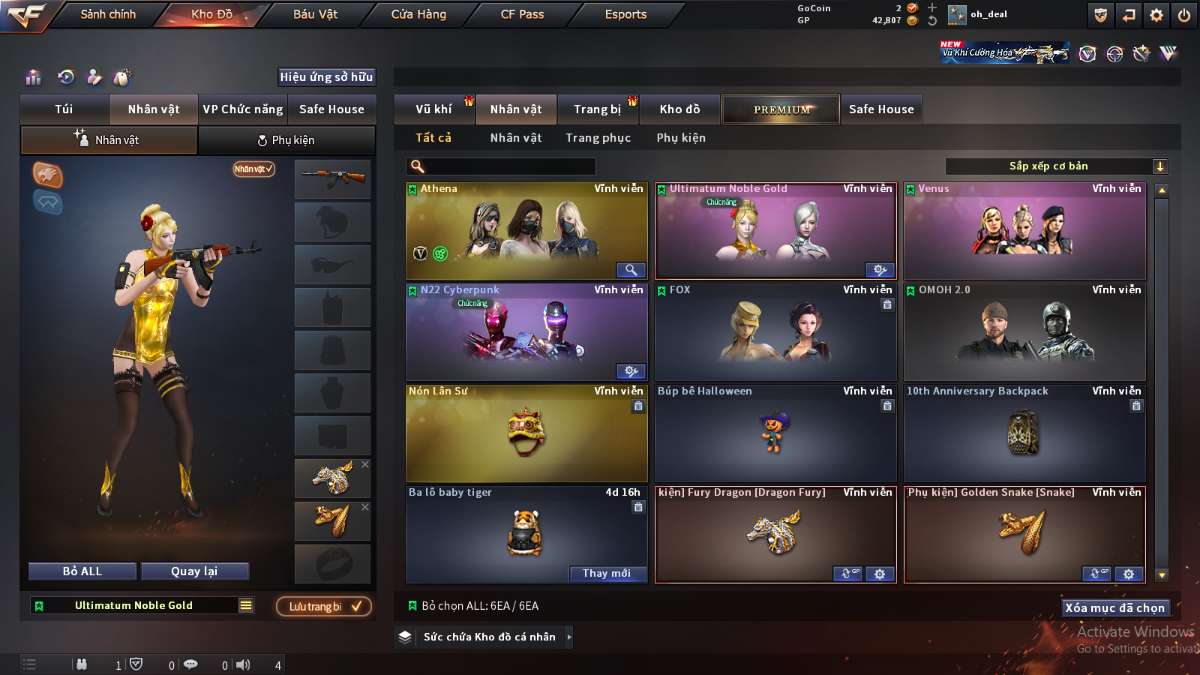 shop acc cf uy tin gia re